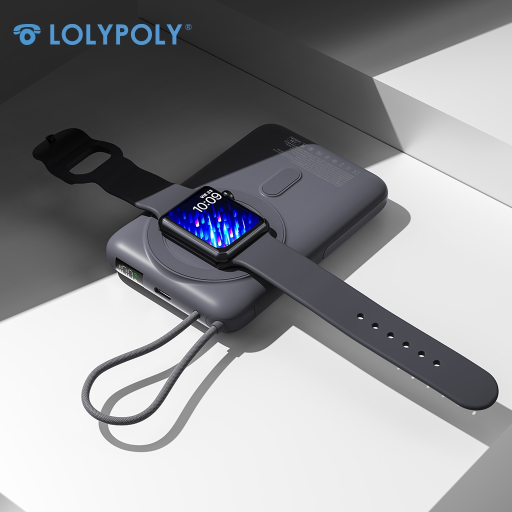 Jual LOLYPOLY Magnetic Powerbank Wireless Fast Charging 10000 mAh PD 22 ...