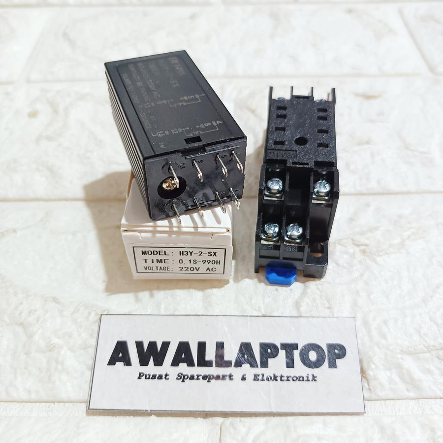 Jual timer digital relay timer panel 10 30 60 detik h3y-2-sx 12v dc ...
