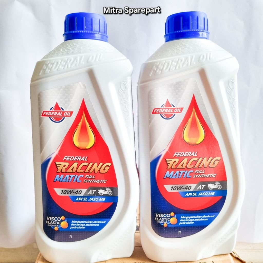 Jual OLI FEDERAL RACING MATIC 1LITER.-[10W-40]-[FULL SINTETIS]--- FOR ...