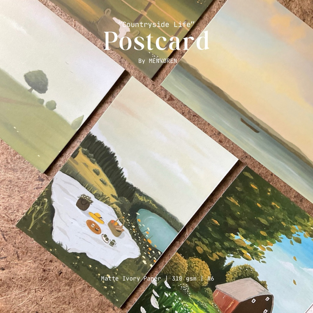 Jual Postcard / Kartu Pos Tema Countryside Life by Menyoren | Shopee ...