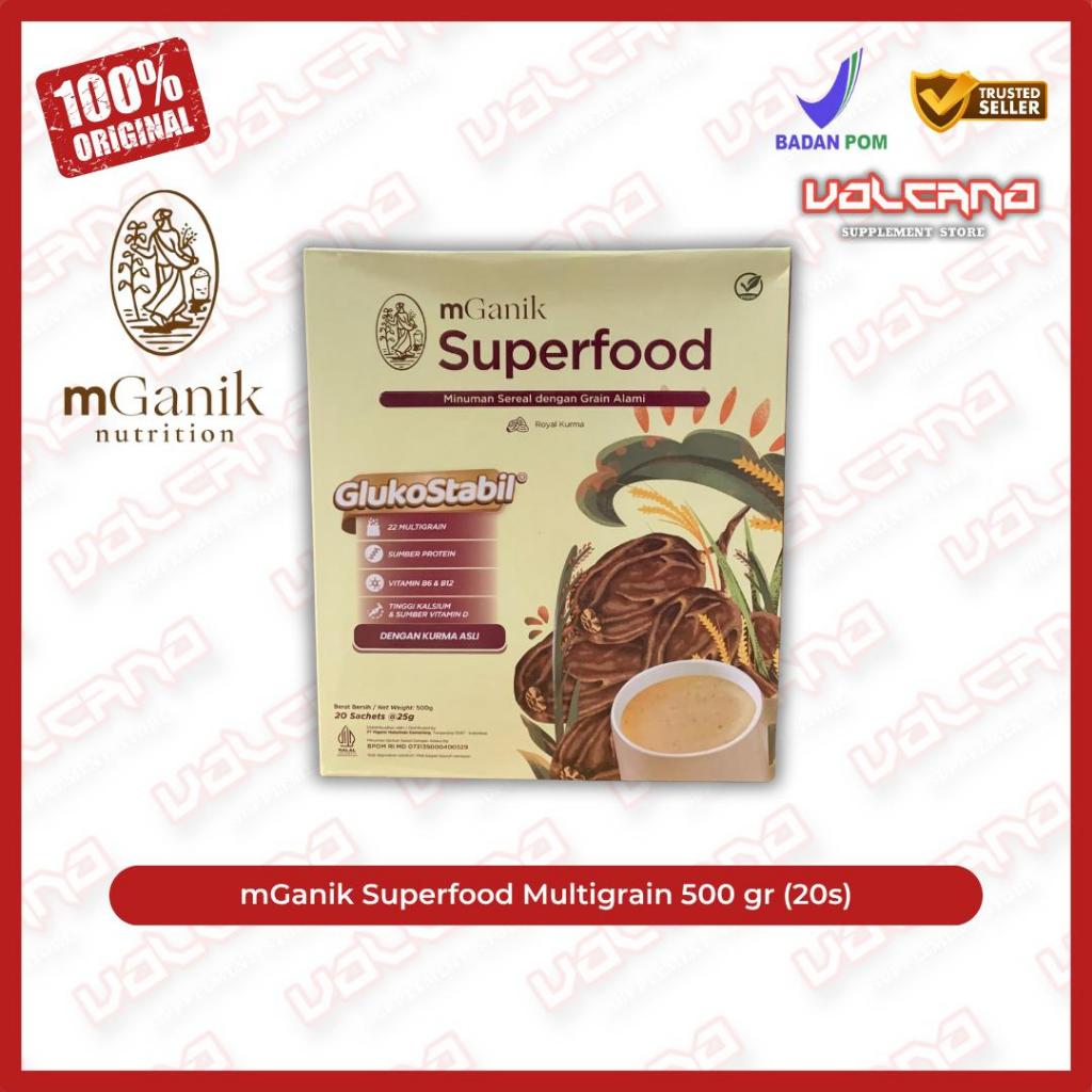 Jual mGanik SuperFood Multigrain 500 gr 20 sachet Sereal Multi Grain ...