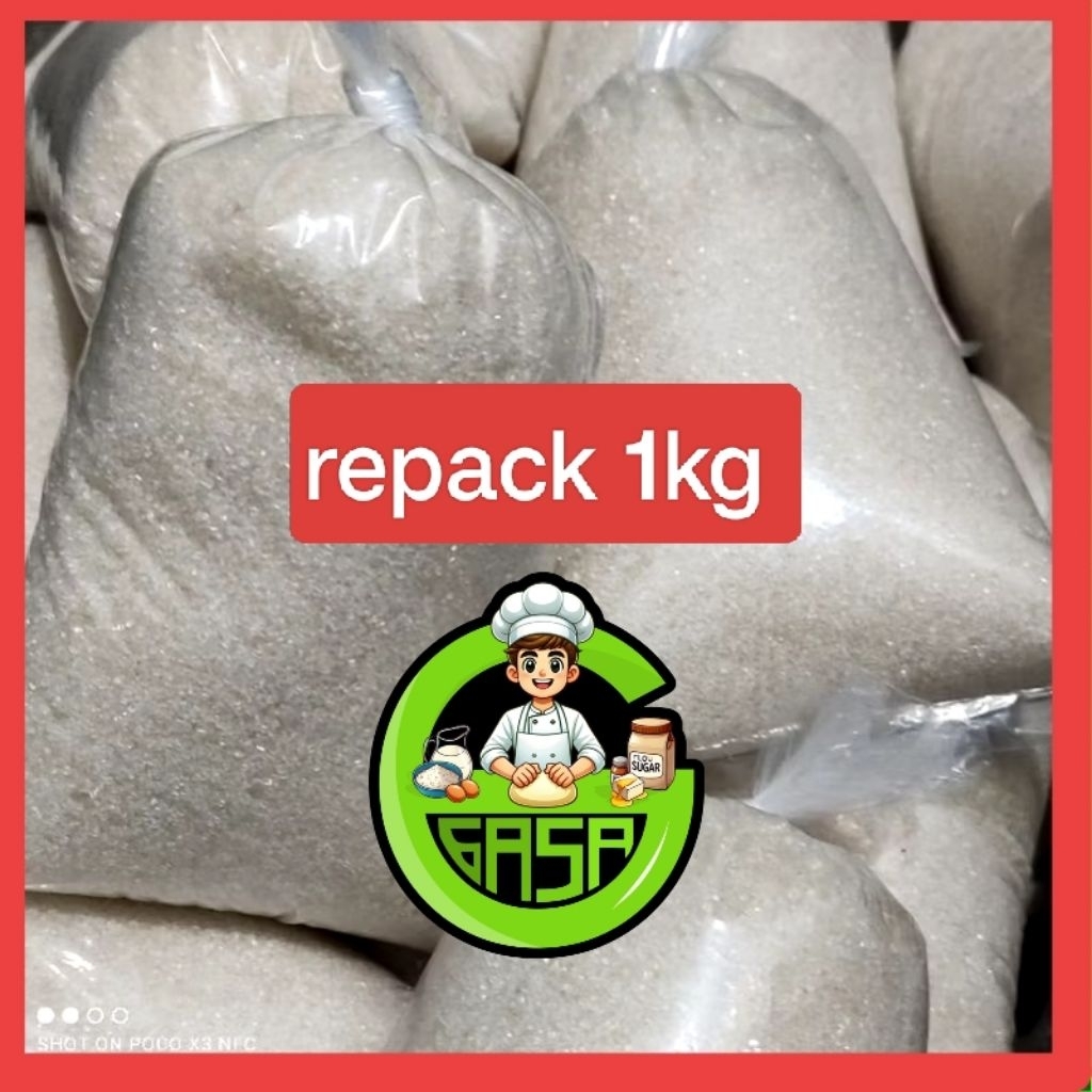 Jual GULA PASIR CRYSTAL RAJA GULA REPACK 1 kg | Shopee Indonesia