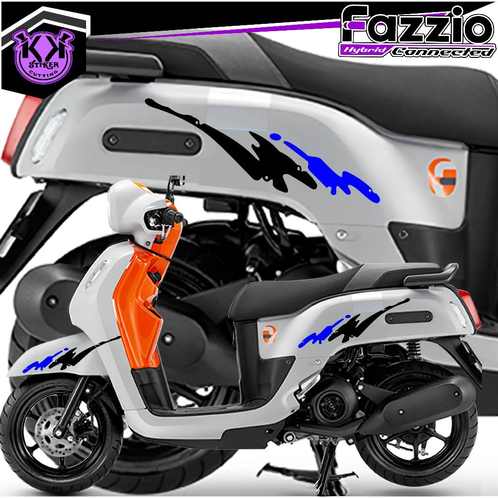 Jual SC.539/Cutting Sticker Yamaha Fazzio/Striping Motor Fazzio/Stiker ...