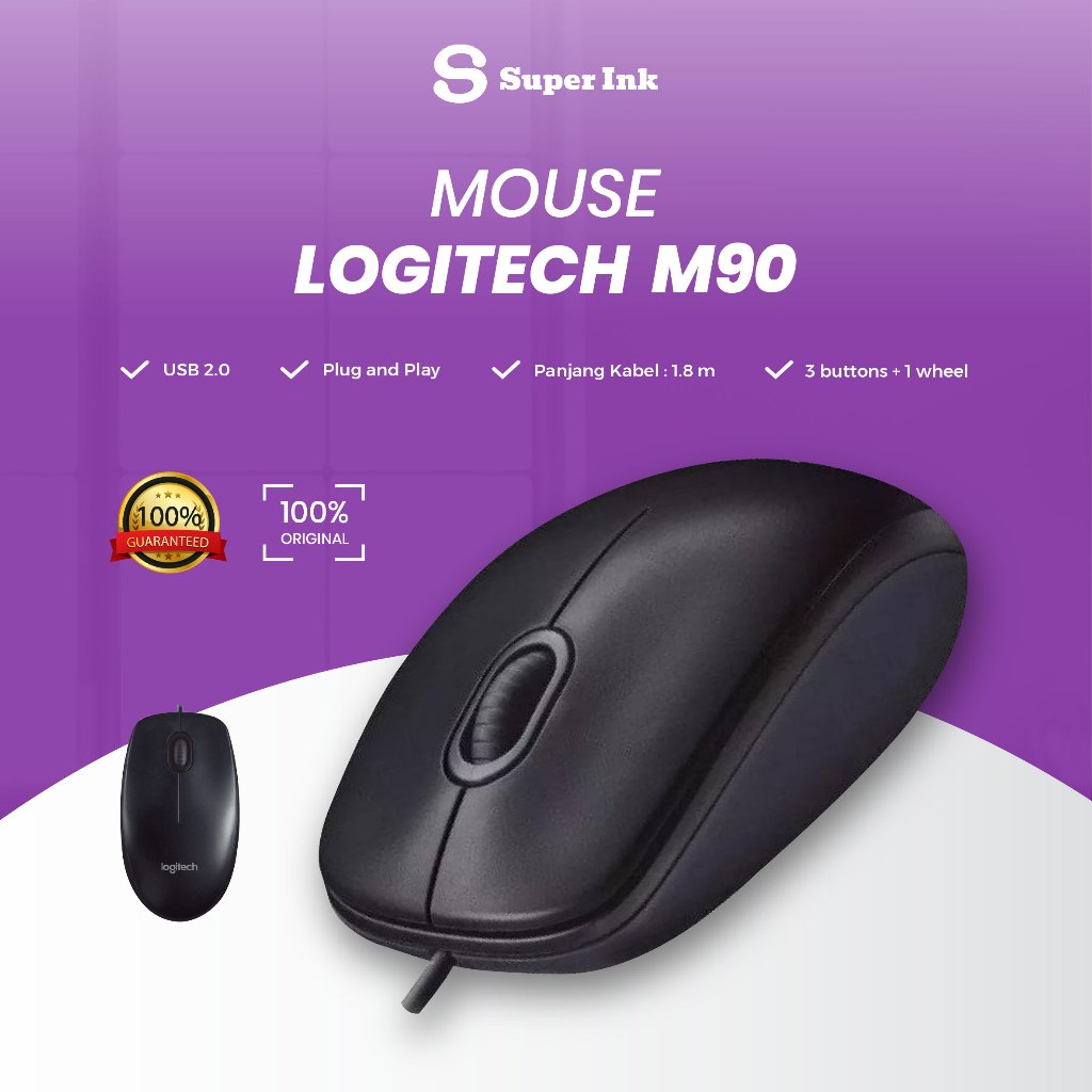 Jual Mouse Logitech M90 optical USB original | Mouse Laptop Mouse ...