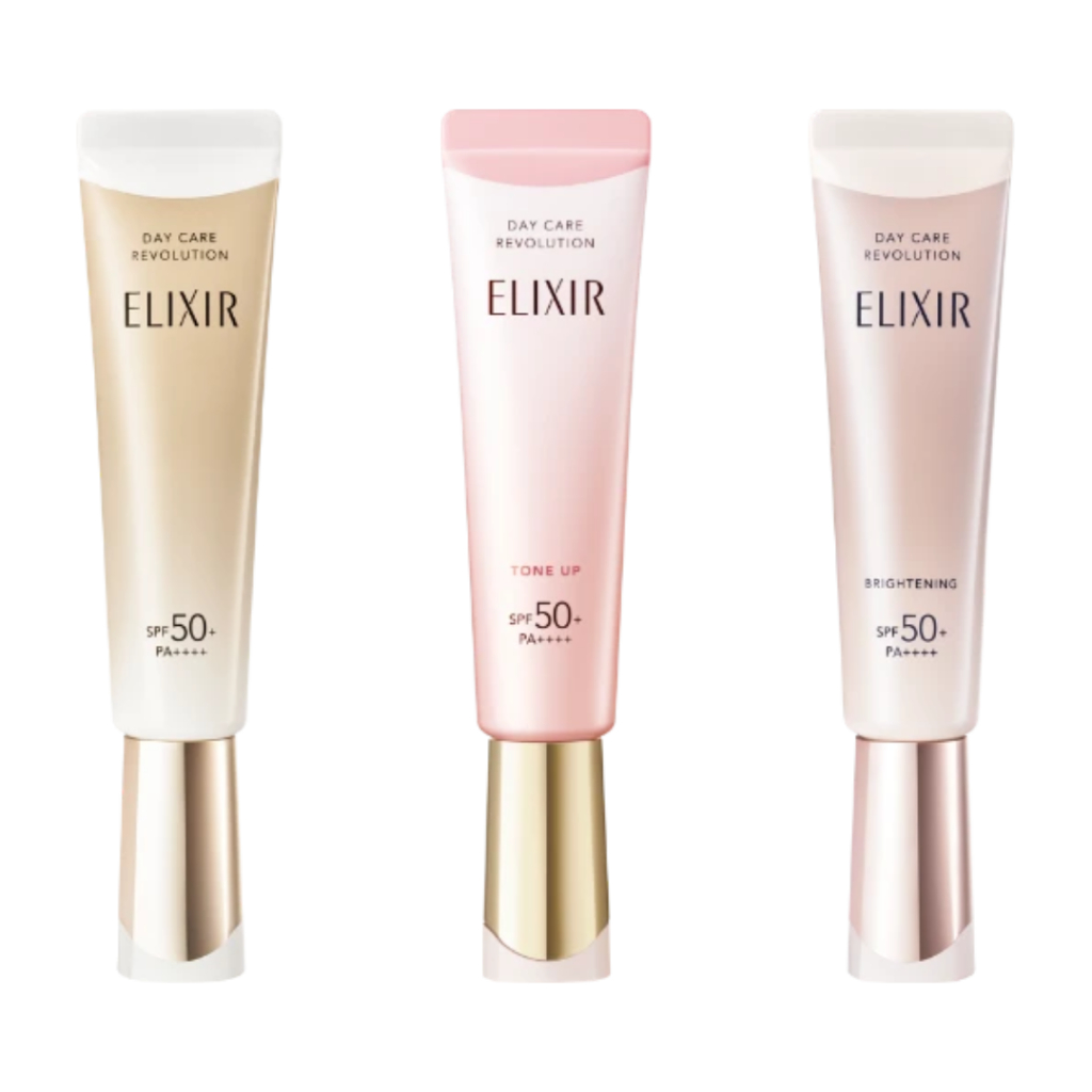 Jual Elixir Day Care Revolution SPF 50+ – UV Emulsion Jepang 3in1