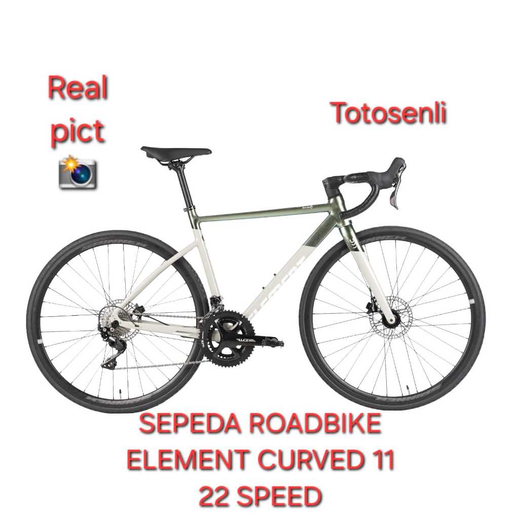 Jual SEPEDA BALAP ROADBIKE BY ELEMENT CURVED 11 22 SPEED | Shopee Indonesia