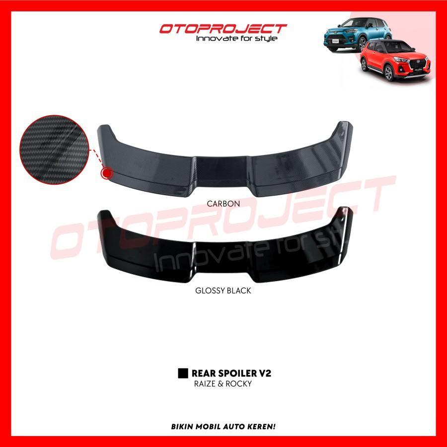 Jual Rear Spoiler / Sayap Belakang Plastik V2 Otoproject Raize / Rocky ...
