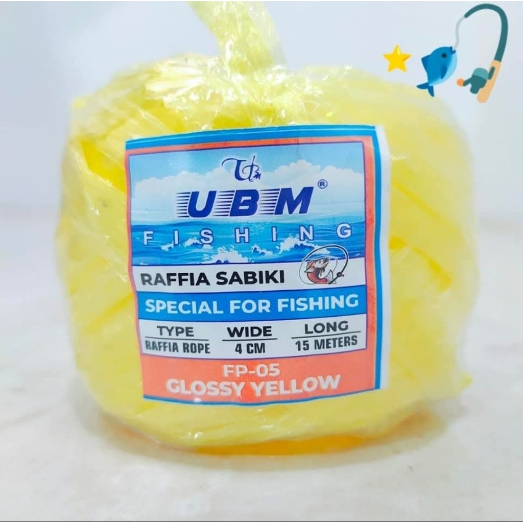 Jual Rafia sabiki Cap UBM kode FP rafia bangka rafia umpan rafia cap ...
