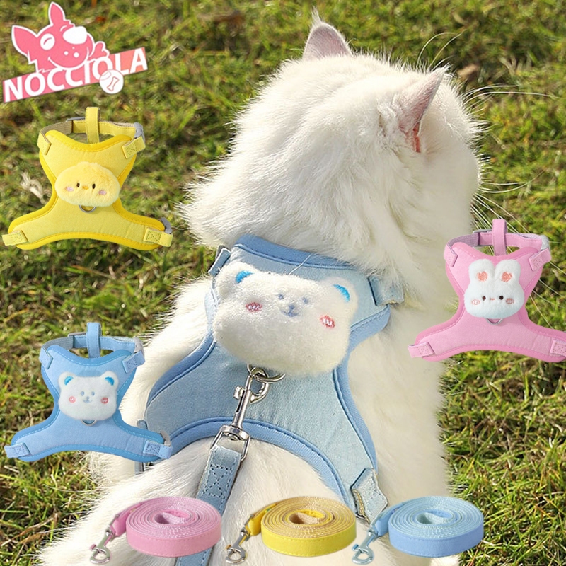 Jual Set Tali Tuntun Lucu Kucing Anjing Pet Leash Doll Chest Strap Tali ...