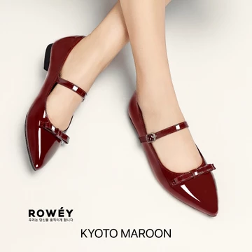 Rowey Sepatu Flat Shoes Wanita Korea Azuki