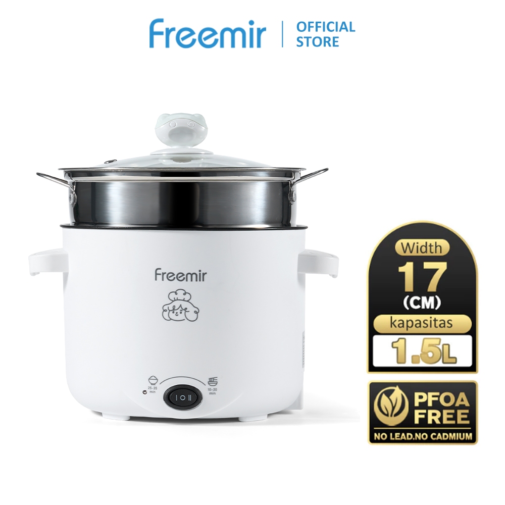 Jual freemir Mini Electric Cooker Double handle Multifungsi 1.5L 300W ...