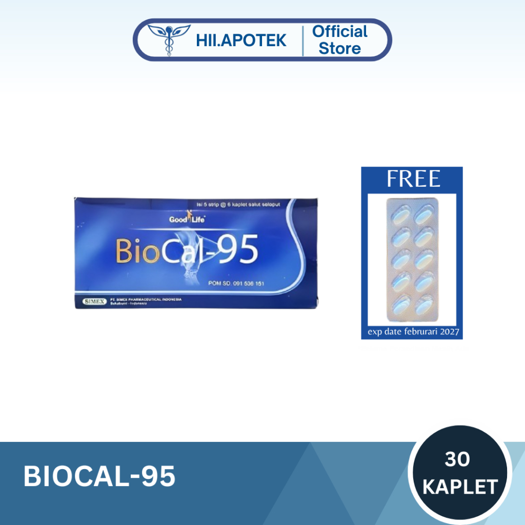 Jual Biocal-95 1 Box 30 Tablet | Vitamin Kalsium untuk Ibu Hamil ...