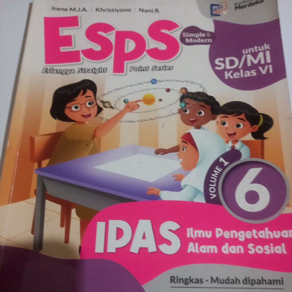 Jual ESPS IPAS ILMU PENGETAHUAN ALAM DAN SOSIAL VOLUME 1 KURIKULUM ...
