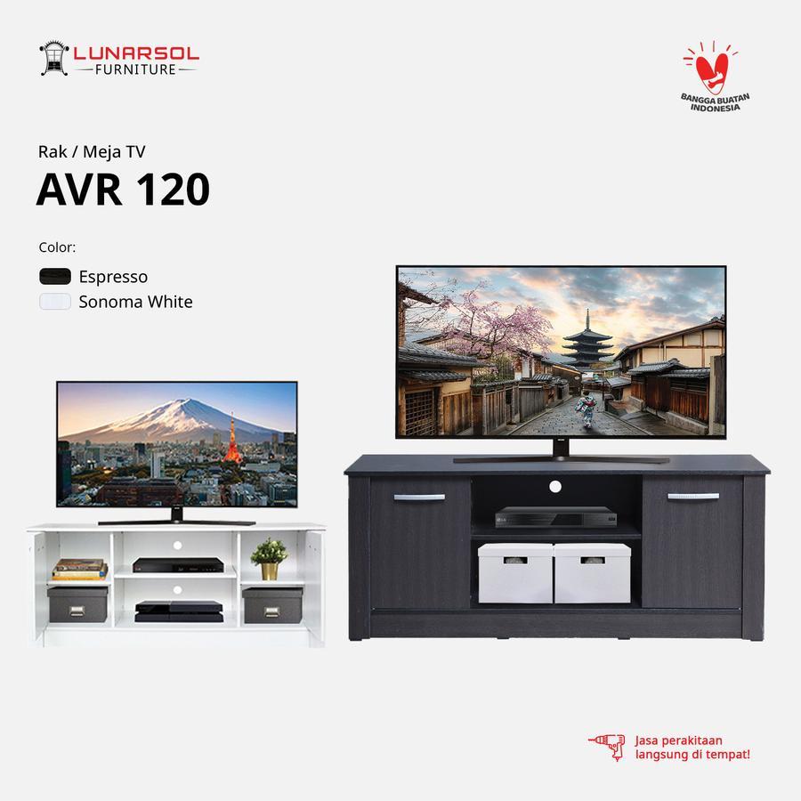Jual (Grab/Gosend) Rak Tv Minimalis AVR 120 LUNARSOL Meja Tv | Shopee ...