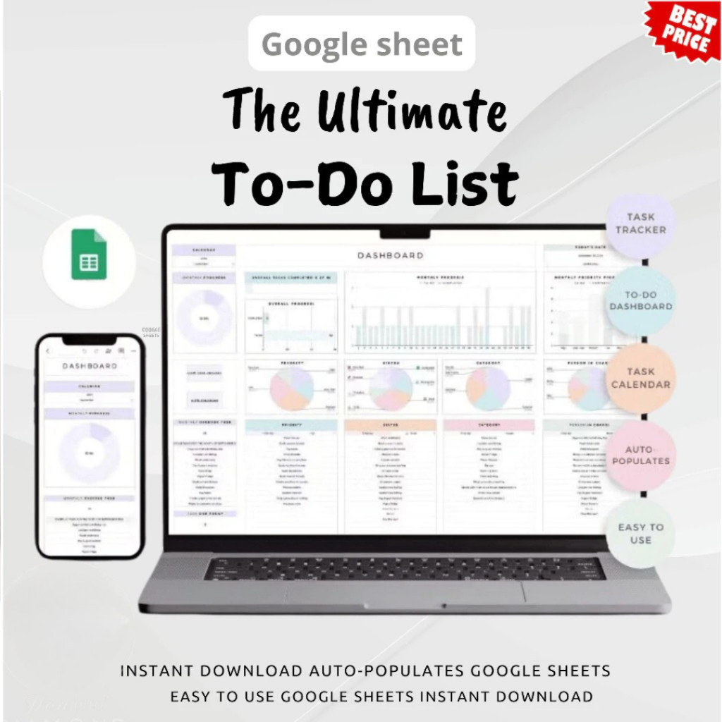 Jual TO DO LIST TEMPLATE MANAJEMEN PEKERJAAN Tugas Jadwal Harian ...