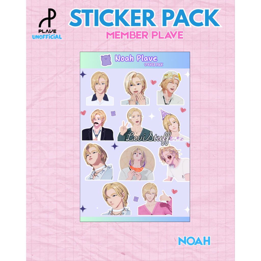 Jual Plave Sticker Pack isi 11 pcs Uncut Unofficial | Shopee Indonesia
