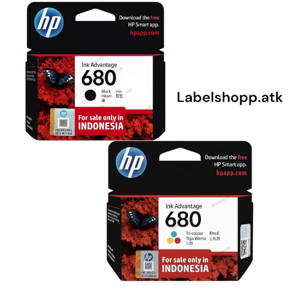 Jual Tinta printer HP Ink Advantage 680 Black n color | Shopee Indonesia