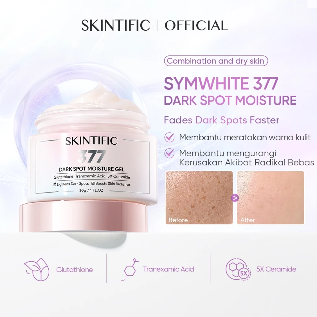Gel Moisturizer All-in-One SKINTIFIC 5X Ceramide dan Niacinamide untuk Kecerahan Kulit