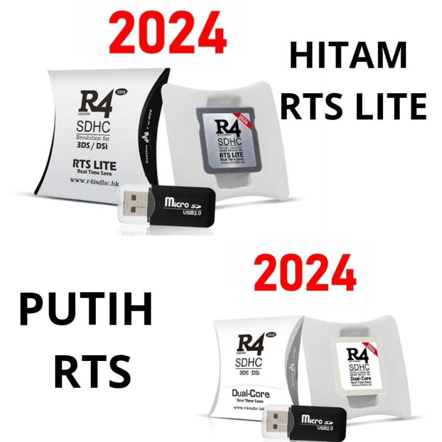 R4 Flash Card R4 SDHC Dual Core R4i Rts Lite SDHC Nintendo Ds Lite Nds Lite  Dsi Ndsi 3ds XL 3dsXL LL 2ds 2dsXL R4 Flashcard - Main Image