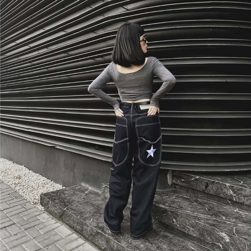 SEVNS denim y2k star PUNK who28 Y2K Star Jeans | Y2K Fusion