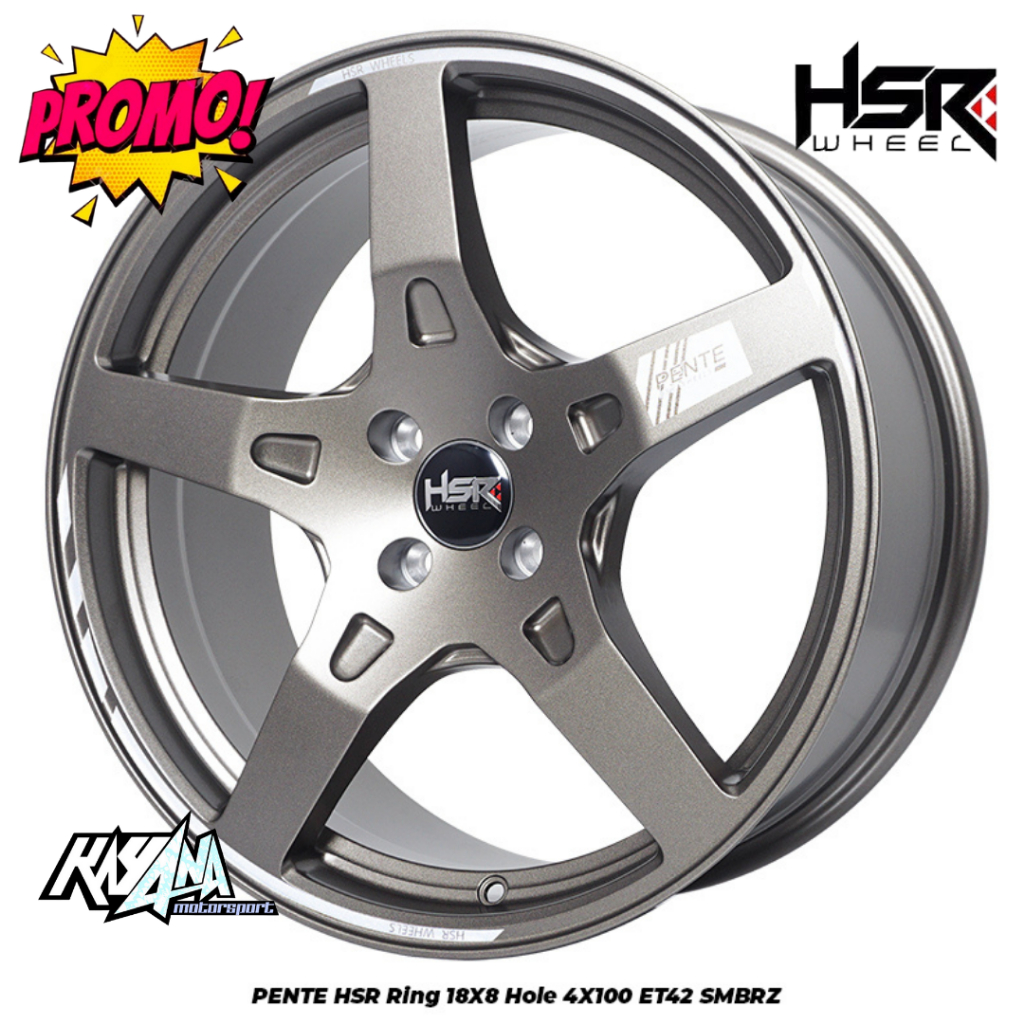 Jual Velg mobil R18 palang 5 hsr pente pcd 4x100 bronze buat rocky ...