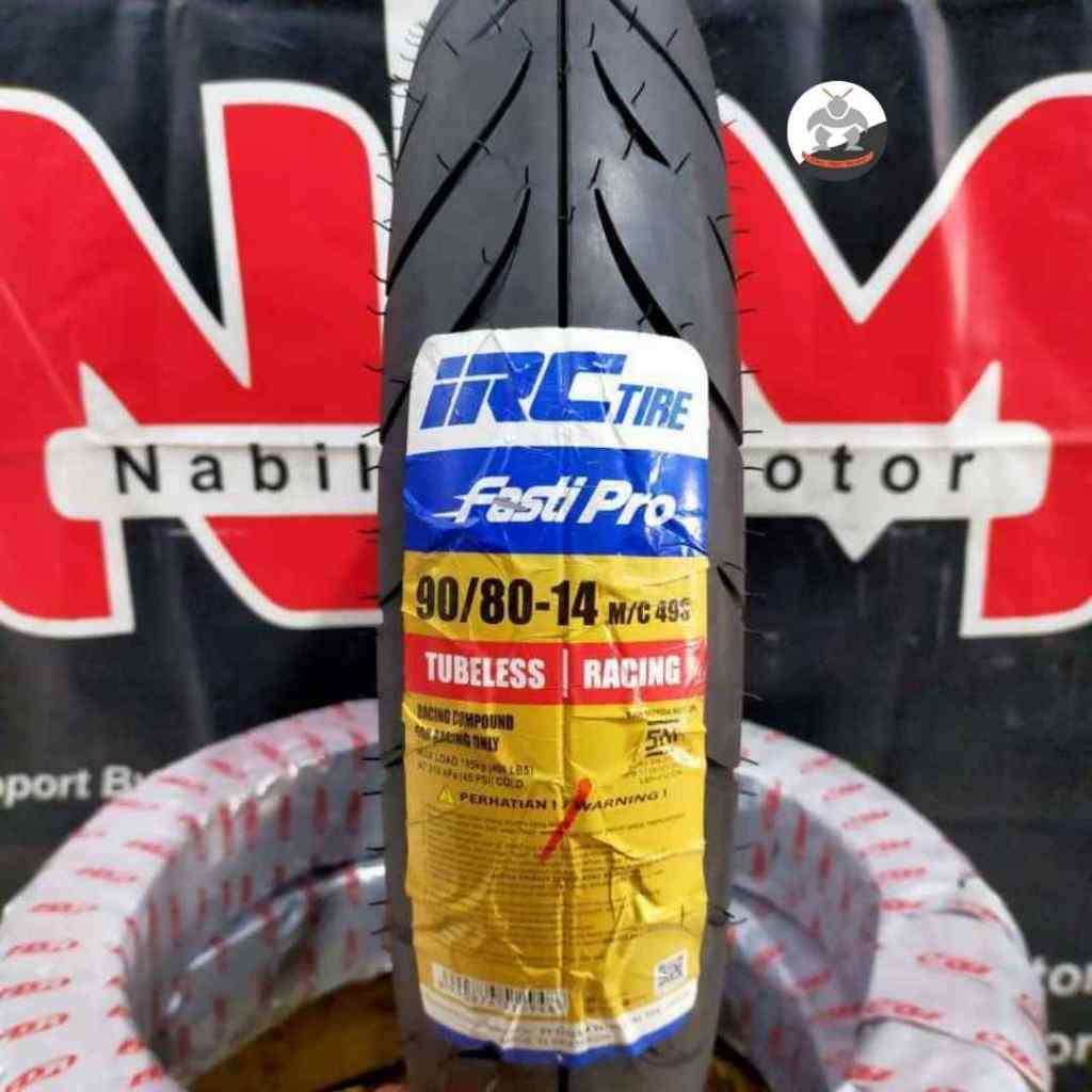 Jual Ban Motor IRC FASTI PRO size 90/80 R14 - Tubeless Ban Belakang ...
