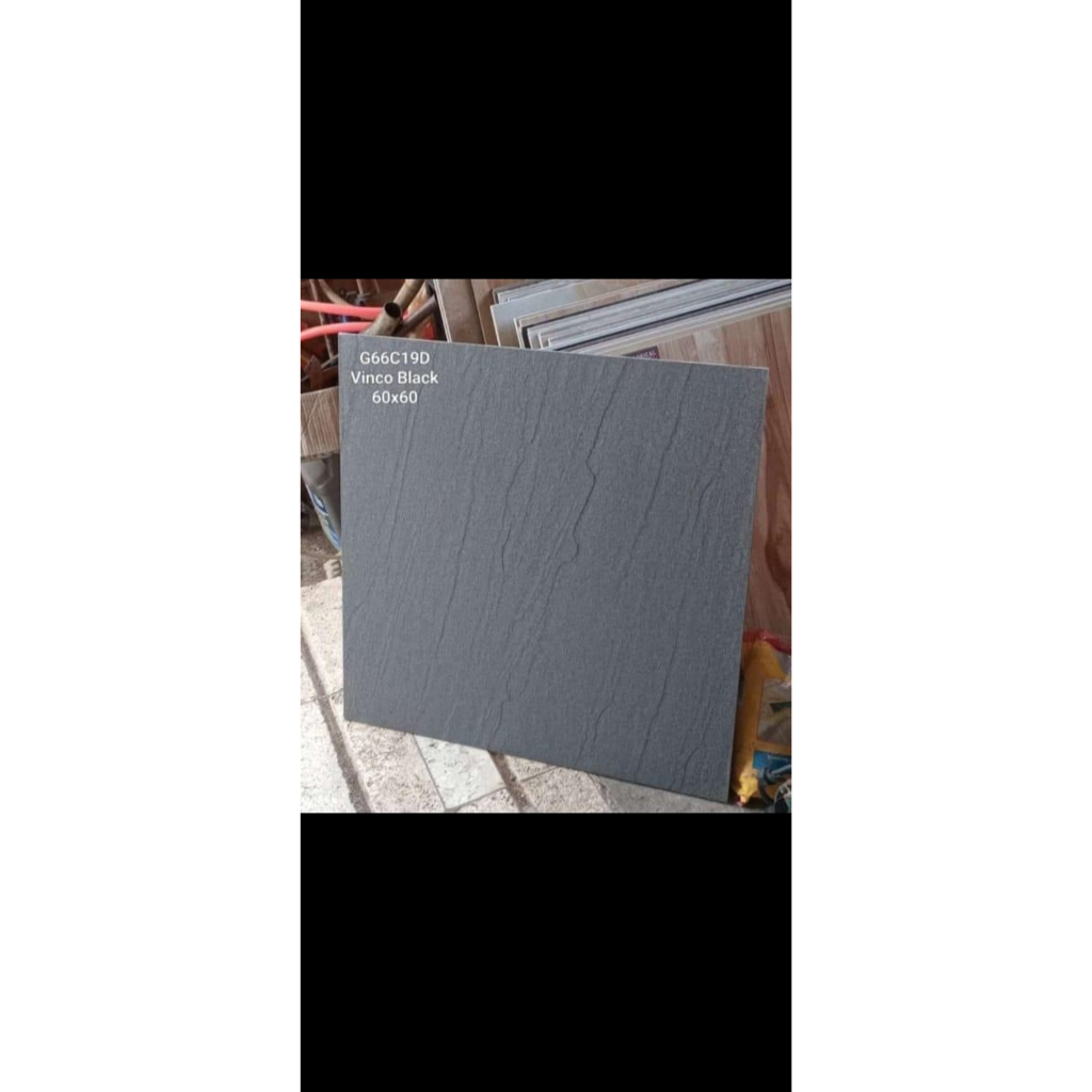 Jual GARUDA TILE VINCO BLACK 60X60 MATT RUSTIC UNTUK LANTAI | Shopee ...