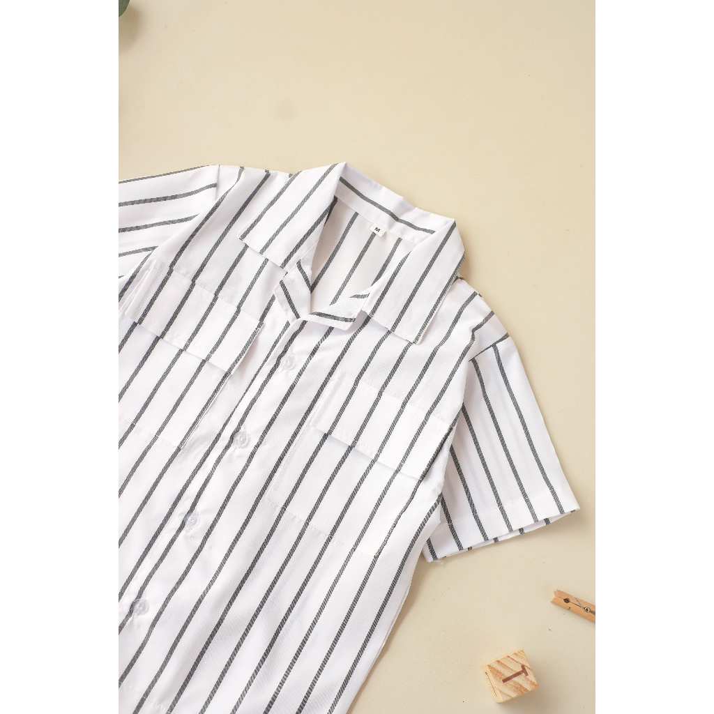 Jual Todei.kids Otaru Shirt / Kids Oversize Striped Shirt / Kemeja Anak ...