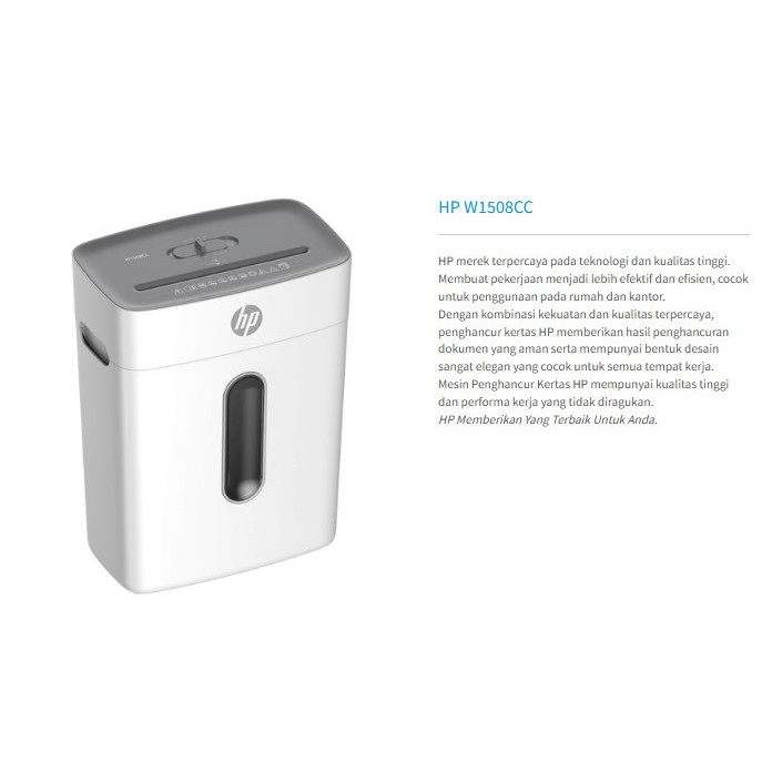 Jual HP 1508, Penghancur Kertas - Paper Shredder (Hewlett Packard ...