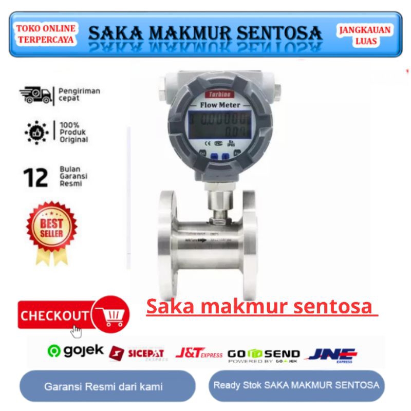 Jual Digital Turbine Flowmeter DN 1 inch 25mm G1 flange for fuel oil ...