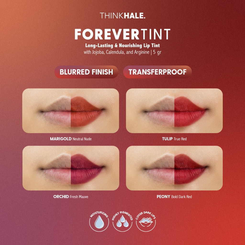 Jual THINK HALE The Relief + Forever Tint Bundle – Paket Lip Tint Tahan ...