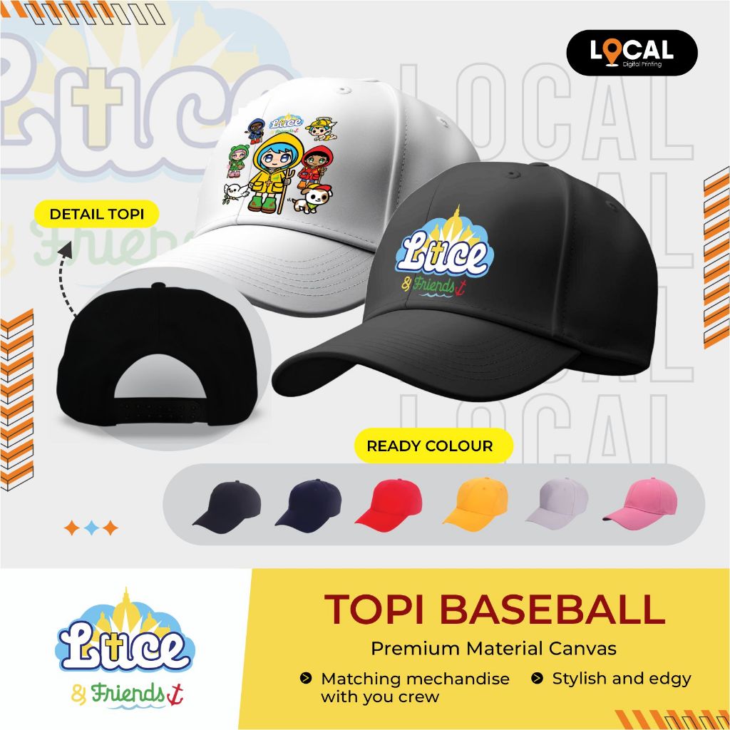 Jual Topi Baseball Custom Katolik Maskot Luce Yubelium - Local Print ...