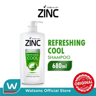 Zinc Shampoo Refreshing Cool Green Tea Pump 680ml