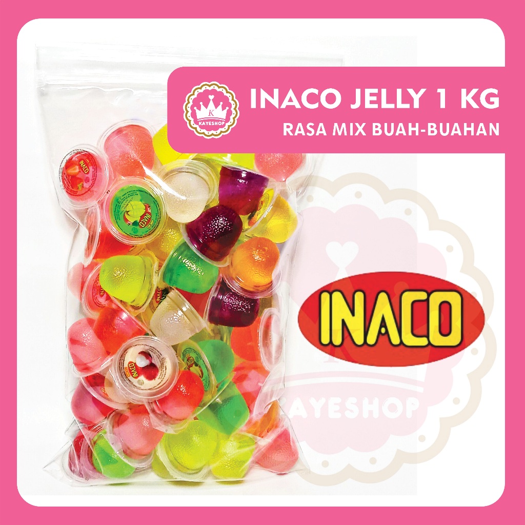 Jual Inaco Jelly Nata De Coco Kemasan 1 Kg Exp 2026 Rasa Mix Buah ...