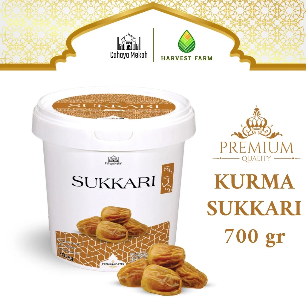 Cahaya Mekah Kurma Sukkari 700gr Premium Original High kurma sukari Kurma Raja Premium