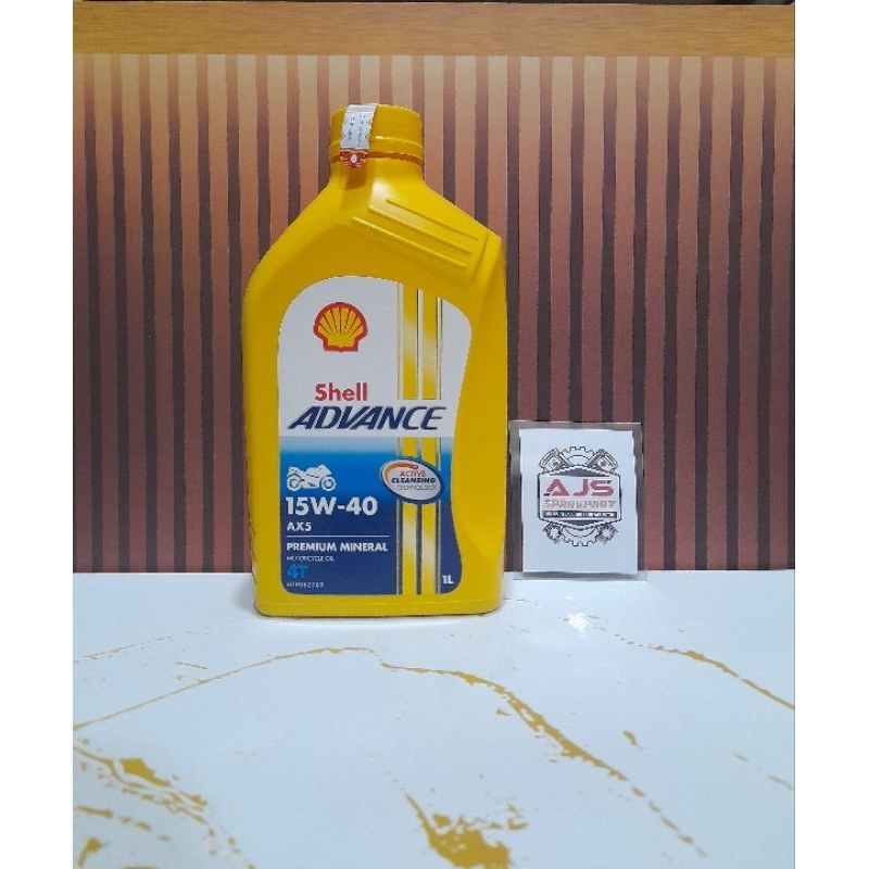 Jual OLI SHELL ADVANCE AX5 1L 15W-40 | Shopee Indonesia