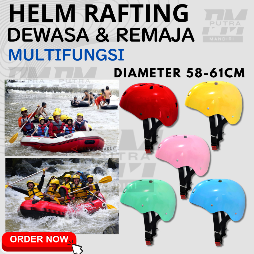 Jual Helm DEWASA POLOS Rafting Sepatu Roda SEPEDA LISTRIK Perlindungan ...