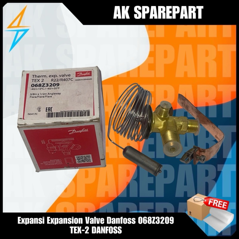 Jual Expansi Expansion Valve Danfoss TEX 2 TEX2 068Z3209 TEX-2 DANFOSS ...