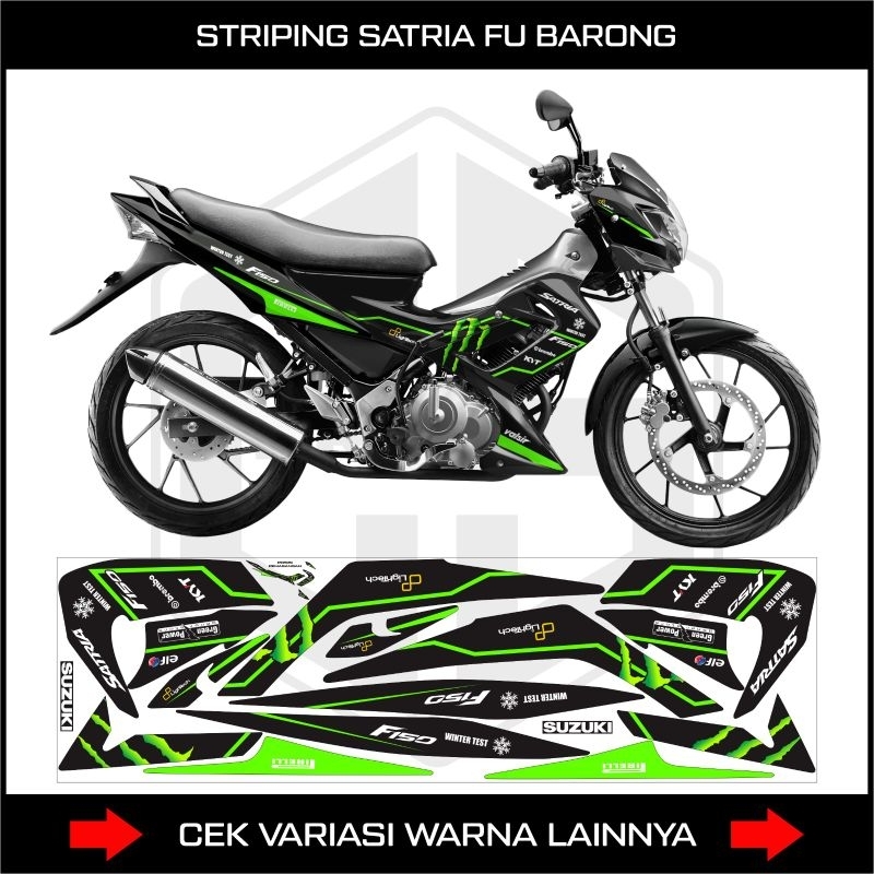 Jual Stiker Striping Satria FU 150 Barong / Sticker Motor Suzuki Satria ...