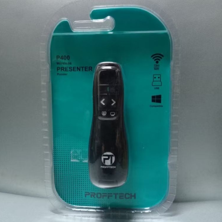 Jual Wireless Presenter Laser Pointer Profftech P400 Mouse Presentasi ...
