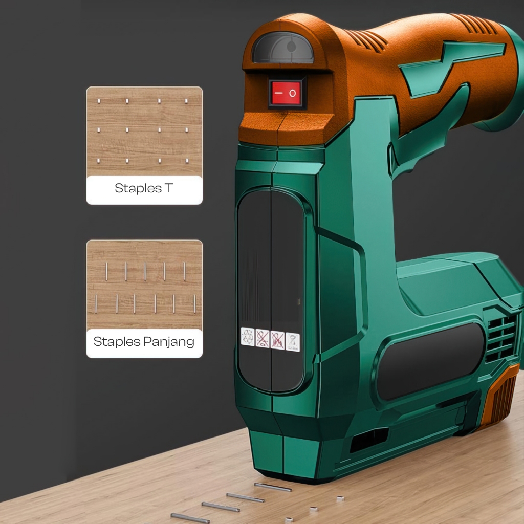 Jual Stapler Nailer 2 In1 Mesin Paku Staples Tembak Multifungsi Free ...