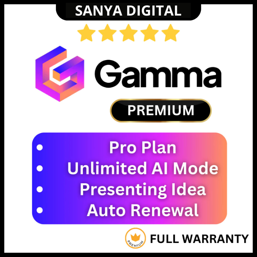 ⚡𝐓𝐄𝐑𝐌𝐔𝐑𝐀𝐇⚡GAMMA.APP AI Presentation Slides Premium | Full Garansi
