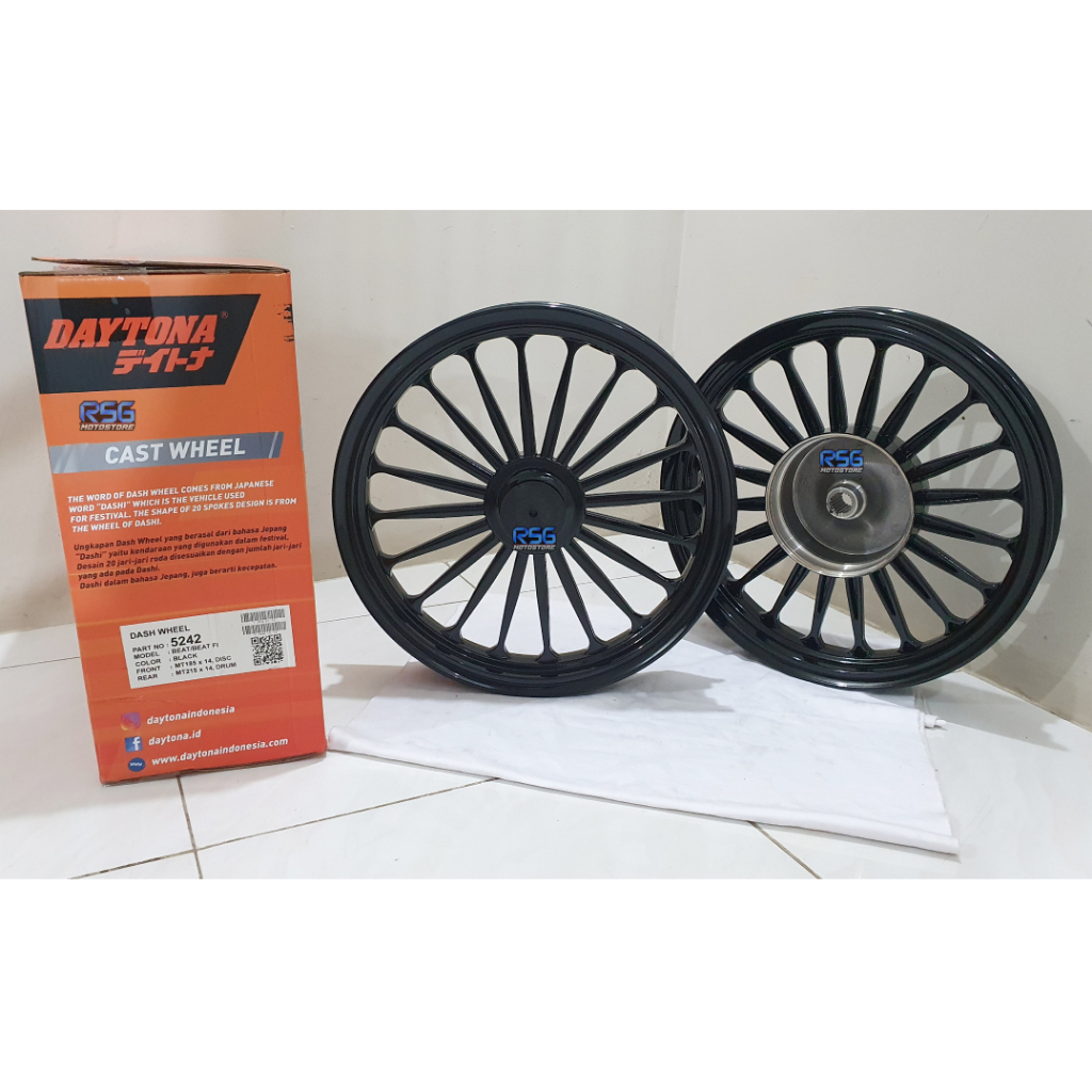 Jual VELG DAYTONA DASH WHEEL CLASSIC 1.85 2.15 RING 14 BEAT POP SPORTY ...