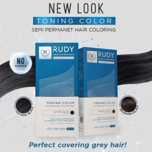Jual RUDY HADISUWARNO Toning Color / Semir Pewarna Rambut Semi ...