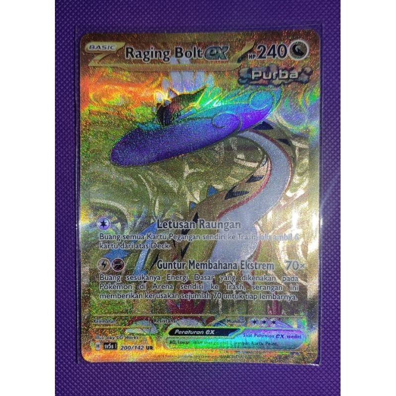 Jual Pokemon Indonesia - RAGING BOLT (ULTRA RARE) | Shopee Indonesia