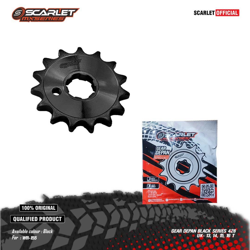 Jual Scarlet Racing - Gear Gir Depan Black Series WR 428 - 13T 14T 15T ...