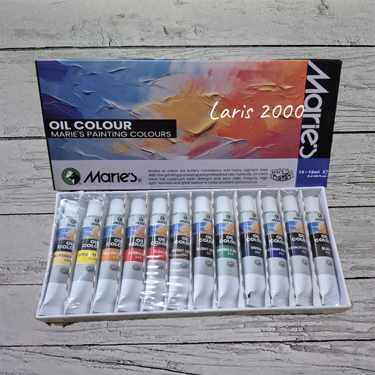 Jual Cat Minyak / Oil Color Maries 12 Warna | Shopee Indonesia