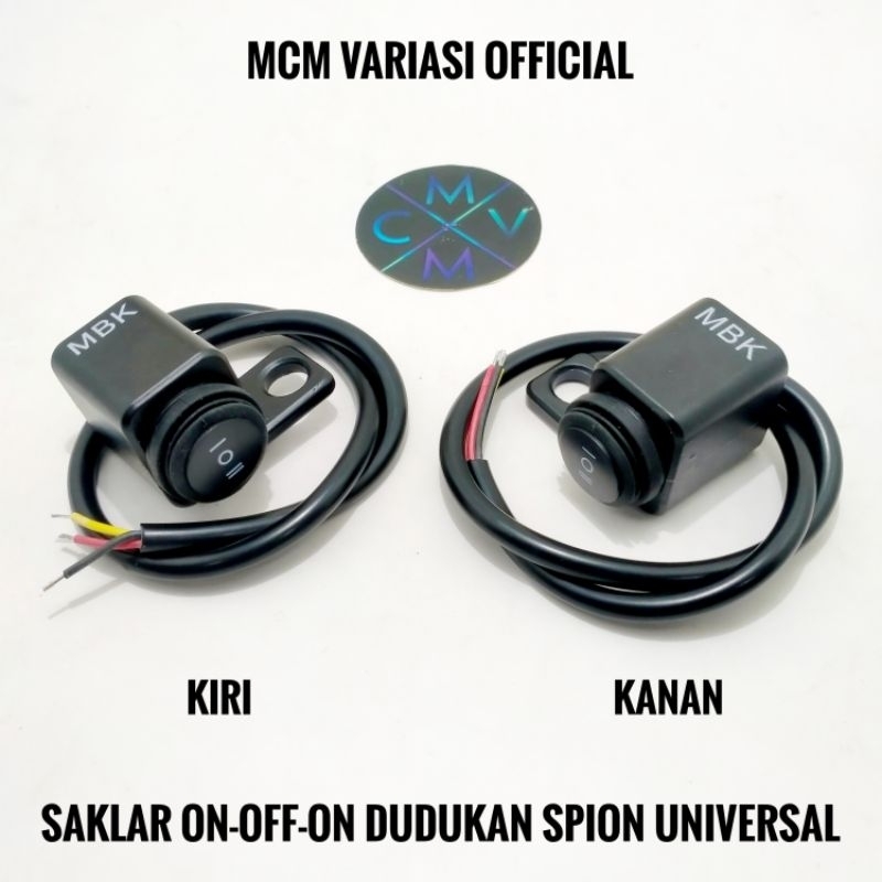 Jual SAKLAR TOMBOL ON OFF ON 3 FUNGSI DOMINO DUDUKAN STANG / SPION besi ...