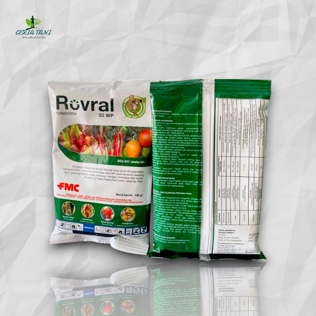 Jual FUNGISIDA ROVRAL 50 WP KEMASAN 100gram | Shopee Indonesia