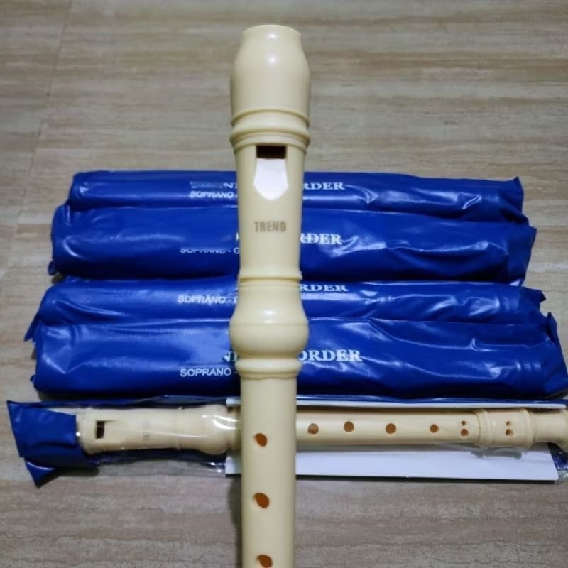 Jual Suling/ Seruling Putih Alat Musik Tiup Recorder trend, murah ...